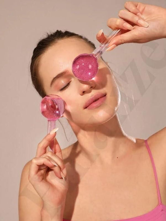 2pcs Crystal Ice Ball for Facials